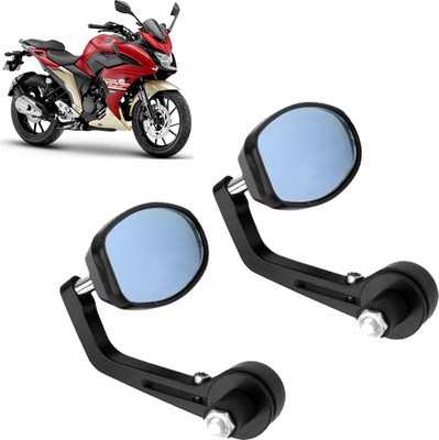 DvineAutoFashionZ Manual Rear View Mirror, Dual Mirror, Driver Side For Yamaha Universal For Bike(Left, Right)