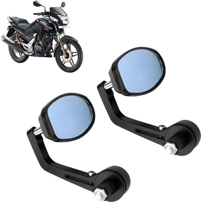 DvineAutoFashionZ Manual Rear View Mirror, Dual Mirror, Driver Side For Hero CBZ(Left, Right)