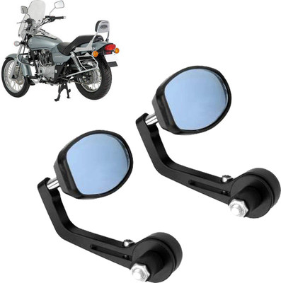 DvineAutoFashionZ Manual Rear View Mirror, Dual Mirror, Driver Side For Bajaj Avenger 220 DTS-i(Left, Right)