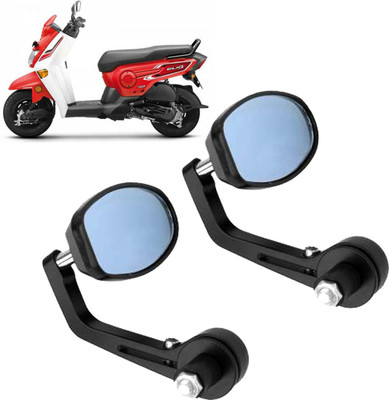 DvineAutoFashionZ Manual Rear View Mirror, Dual Mirror, Driver Side For Hero Universal For Bike(Left, Right)