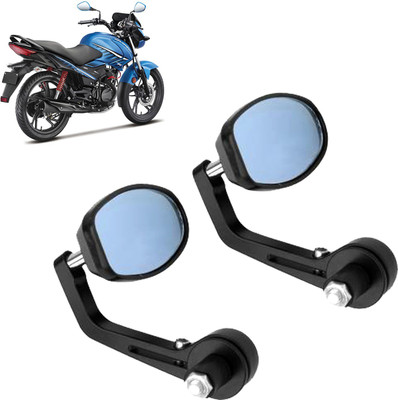 DvineAutoFashionZ Manual Rear View Mirror, Dual Mirror, Driver Side For Hero Universal For Bike(Left, Right)