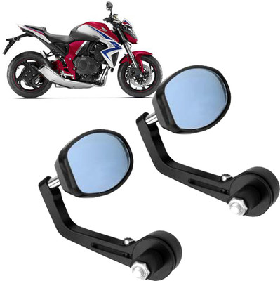 DvineAutoFashionZ Manual Rear View Mirror, Dual Mirror, Driver Side For Honda Universal For Bike(Left, Right)