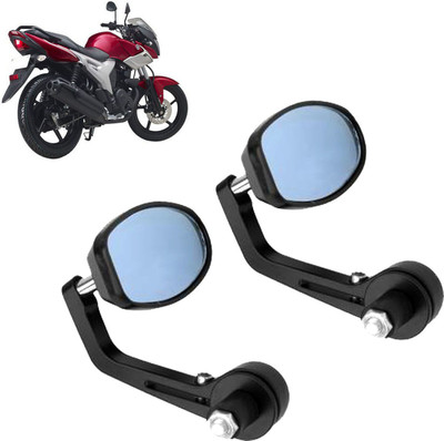 DvineAutoFashionZ Manual Rear View Mirror, Dual Mirror, Driver Side For Yamaha Universal For Bike(Left, Right)