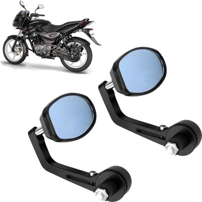 DvineAutoFashionZ Manual Rear View Mirror, Dual Mirror, Driver Side For Bajaj Pulsar 150 DTS-i(Left, Right)