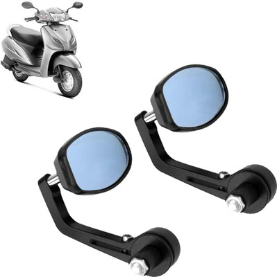 DvineAutoFashionZ Manual Rear View Mirror, Dual Mirror, Driver Side For Honda Universal For Bike(Left, Right)