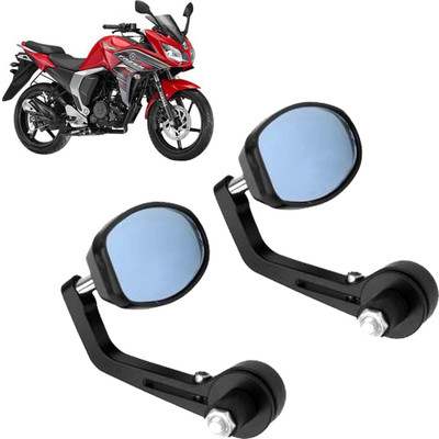 DvineAutoFashionZ Manual Rear View Mirror, Dual Mirror, Driver Side For Yamaha Universal For Bike(Left, Right)