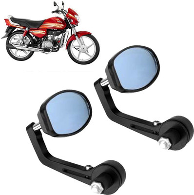 DvineAutoFashionZ Manual Rear View Mirror, Dual Mirror, Driver Side For Hero Universal For Bike(Left, Right)