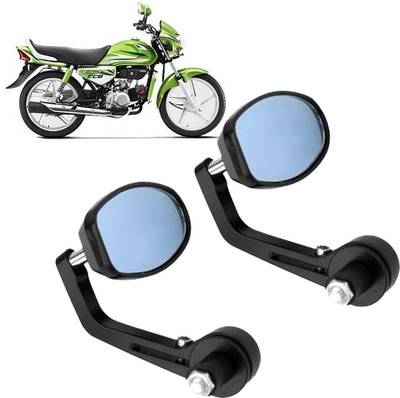DvineAutoFashionZ Manual Rear View Mirror, Dual Mirror, Driver Side For Hero Universal For Bike(Left, Right)