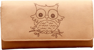 Karmanah Women Grey Genuine Leather Wallet(20 Card Slots)