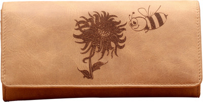 Karmanah Women Grey Genuine Leather Wallet(20 Card Slots)