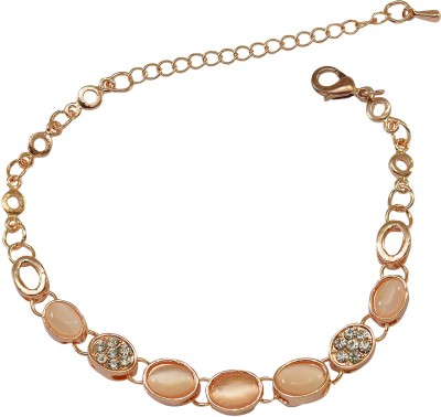 SHI Jewellery Brass Cubic Zirconia Gold-plated Bracelet Set