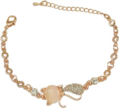 SHI Jewellery Brass Cubic Zirconia Gold-plated Bracelet Set