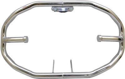 WHEETOYKART Single Rod Leg Guard (Chrome) Bike Crash Guard(Royal Enfield)