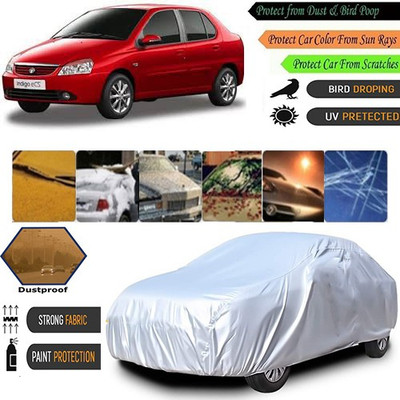 AutoGreat Car Cover For Tata Indigo CS (Without Mirror Pockets)(Silver)