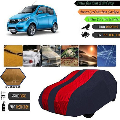 AutoGreat Car Cover For Mahindra e2o (Without Mirror Pockets)(Blue, Maroon)
