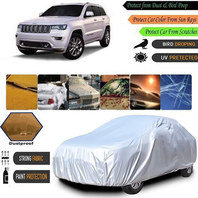 AutoGreat Car Cover For Mahindra Jeep (Without Mirror Pockets)(Silver)