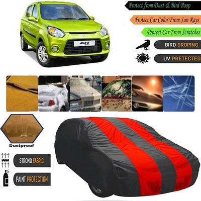 AutoGreat Car Cover For Maruti Suzuki Universal For Car (Without Mirror Pockets)(Maroon, Black)