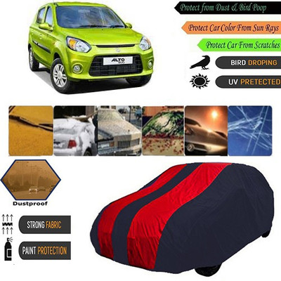 AutoGreat Car Cover For Maruti Suzuki Universal For Car (Without Mirror Pockets)(Blue, Maroon)