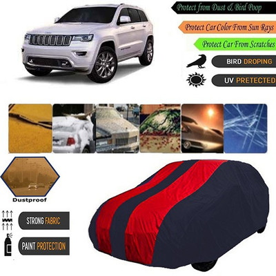 AutoGreat Car Cover For Mahindra Jeep (Without Mirror Pockets)(Blue, Maroon)