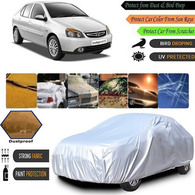 AutoGreat Car Cover For Tata Indigo eCS (Without Mirror Pockets)(Silver)