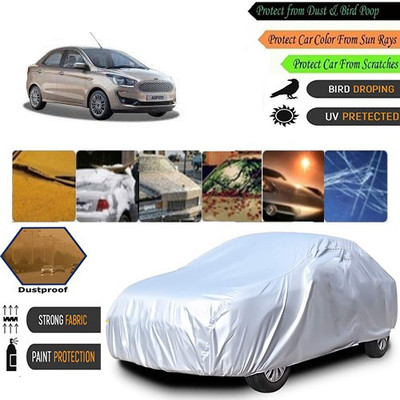 AutoGreat Car Cover For Ford Aspire (Without Mirror Pockets)(Silver)