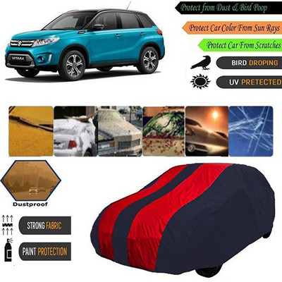 AutoGreat Car Cover For Maruti Suzuki Universal For Car (Without Mirror Pockets)(Blue, Maroon)