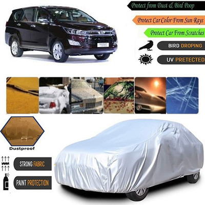 AutoGreat Car Cover For Toyota Innova Crysta (Without Mirror Pockets)(Silver)