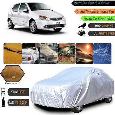 AutoGreat Car Cover For Tata Indica eV2 (Without Mirror Pockets)(Silver)