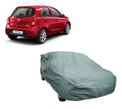 COVERPLANET Car Cover For Nissan Micra Active (Without Mirror Pockets)(Green)