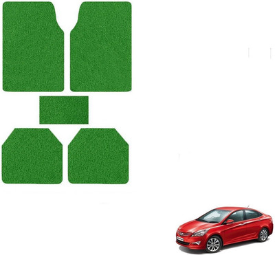 AuTO ADDiCT PVC Standard Mat For  Hyundai Fluidic Verna 4S(Green)