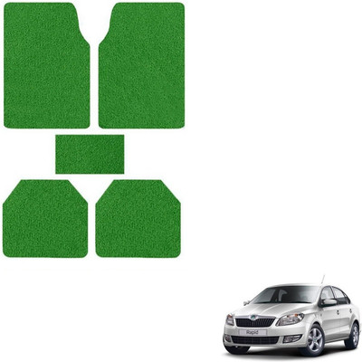 AuTO ADDiCT PVC Standard Mat For  Skoda Rapid(Green)