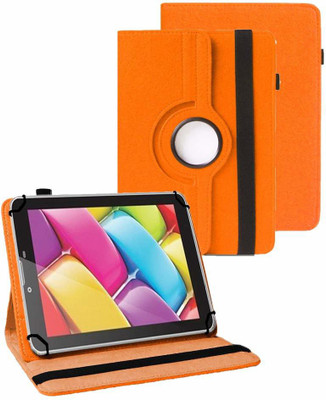 TGK Flip Cover for BSNL Penta T-Pad WS704DX Tablet(Orange, Cases with Holder)