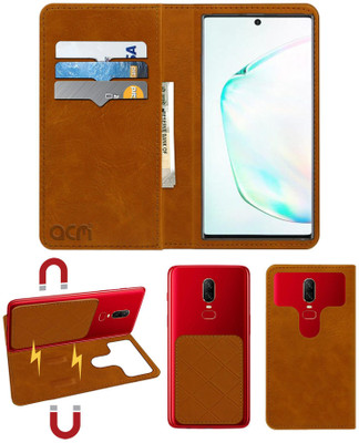 ACM Flip Cover for Samsung Galaxy Note 10 Plus(Gold, Cases with Holder, Pack of: 1)