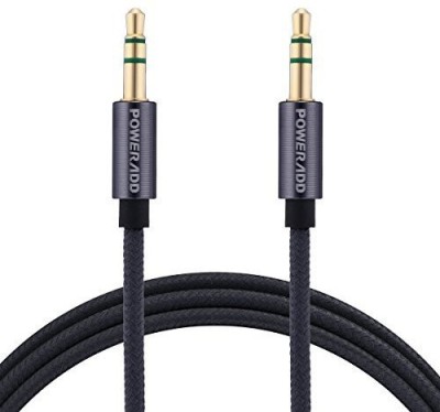 Wifton AUX Cable 3.1 A 1.5 m IVX
-203-Electric 3.5mm Nylon Braided Auxiliary Audio Cable (5ft / 1.5m) Tangle-Free AUX Cable for Headphones(Compatible with *Apple iPhone iPad, Android System Devices, Black, One Cable)