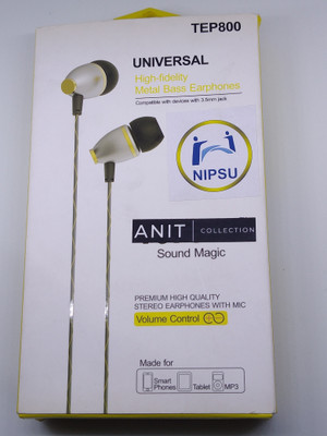 Ambrane EP-1100 Wired Earphones with Mic (Black)