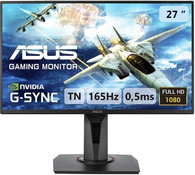 ASUS 27 inch Full HD LED Backlit TN Panel Gaming Monitor (VG278QR)(NVIDIA G Sync, Response Time: 0.5 ms, 165 Hz Refresh Rate)