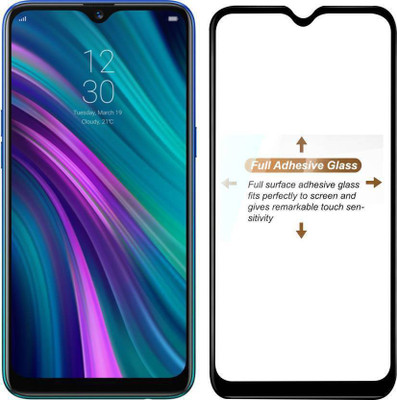 Techstuff Edge To Edge Tempered Glass for Oppo F9 pro, Oppo F9, Realme 2 pro, Realme 3 pro, Realme U1, Realme C2(Pack of 1)