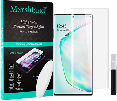 MARSHLAND Tempered Glass Guard for Samsung Galaxy Note 10 Plus UV Protection(Pack of 1)