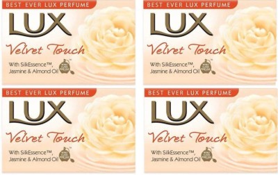 LUX Velvet Touch Jasmine and Almond Oil Soap 100 G*4(4 x 100 g)