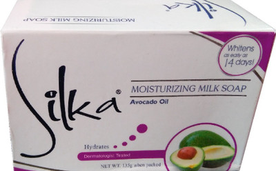 SILKA Milk Extract For Skin Whitening Soap(135 g)