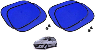 AuTO ADDiCT Side Window Sun Shade For Chevrolet Matiz(Blue)