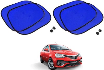 AuTO ADDiCT Side Window Sun Shade For Toyota Etios(Blue)