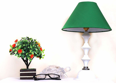 CANDELA Conical Shade Table Lamp (Green) Table Lamp(25 cm, Green)