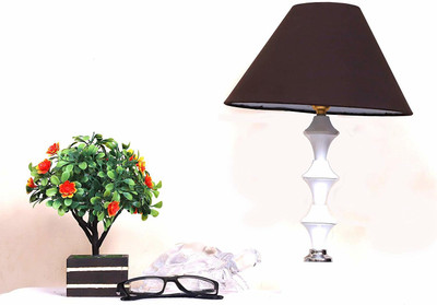 CANDELA Conical Shade Table Lamp (Brown) Table Lamp(25 cm, Brown)