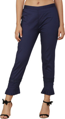 Sellingsea Regular Fit Women White Trousers