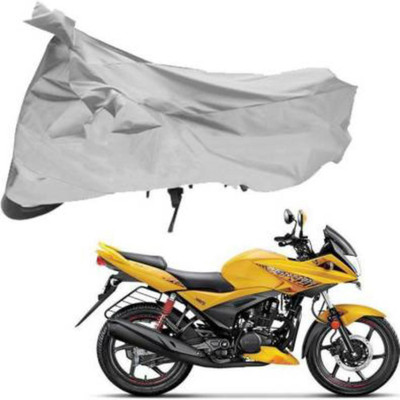 HMS Two Wheeler Cover for Hero(Ignitor, Silver)