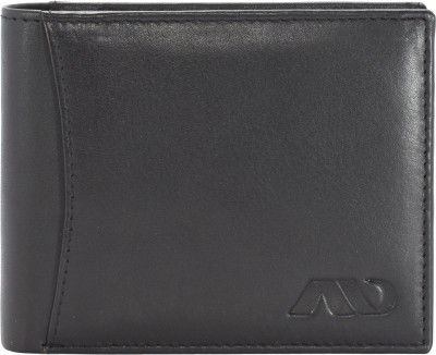 ANNODYNE Men Formal Black Genuine Leather Wallet(4 Card Slots)