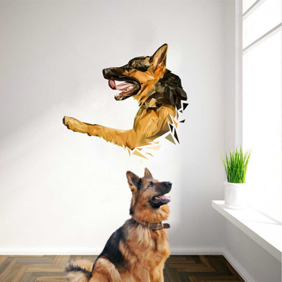 rawpockets 1 cm Pet Dog Self Adhesive Sticker(Pack of 1)