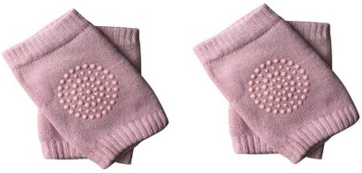 NATURE SKY 2- Crawling Baby, Toddler, Infant Anti-Slip Elbow and Knee Pads/Guards-Pink Pink Baby Knee Pads(Plain)