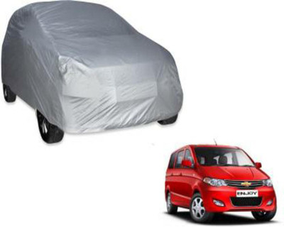 HMS Car Cover For Chevrolet Enjoy (Without Mirror Pockets)(Silver)